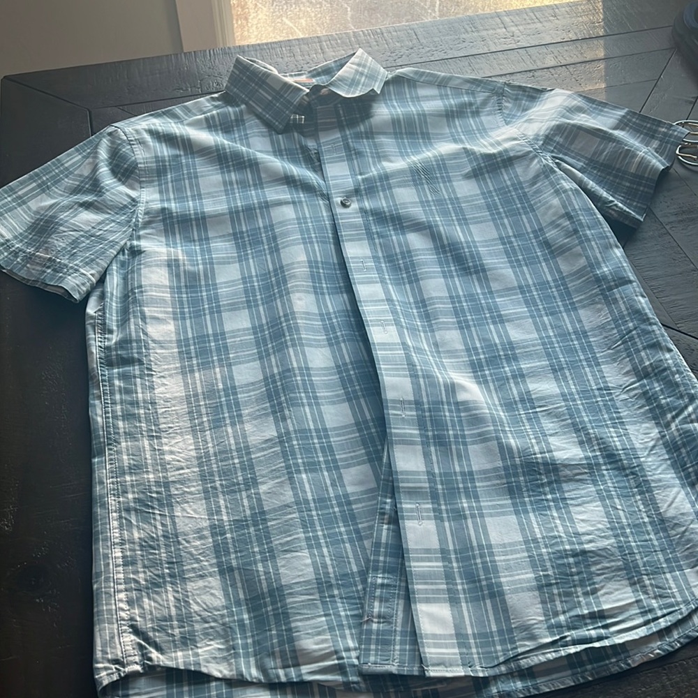 Red Ale Men's Short Sleeve Button Down- M